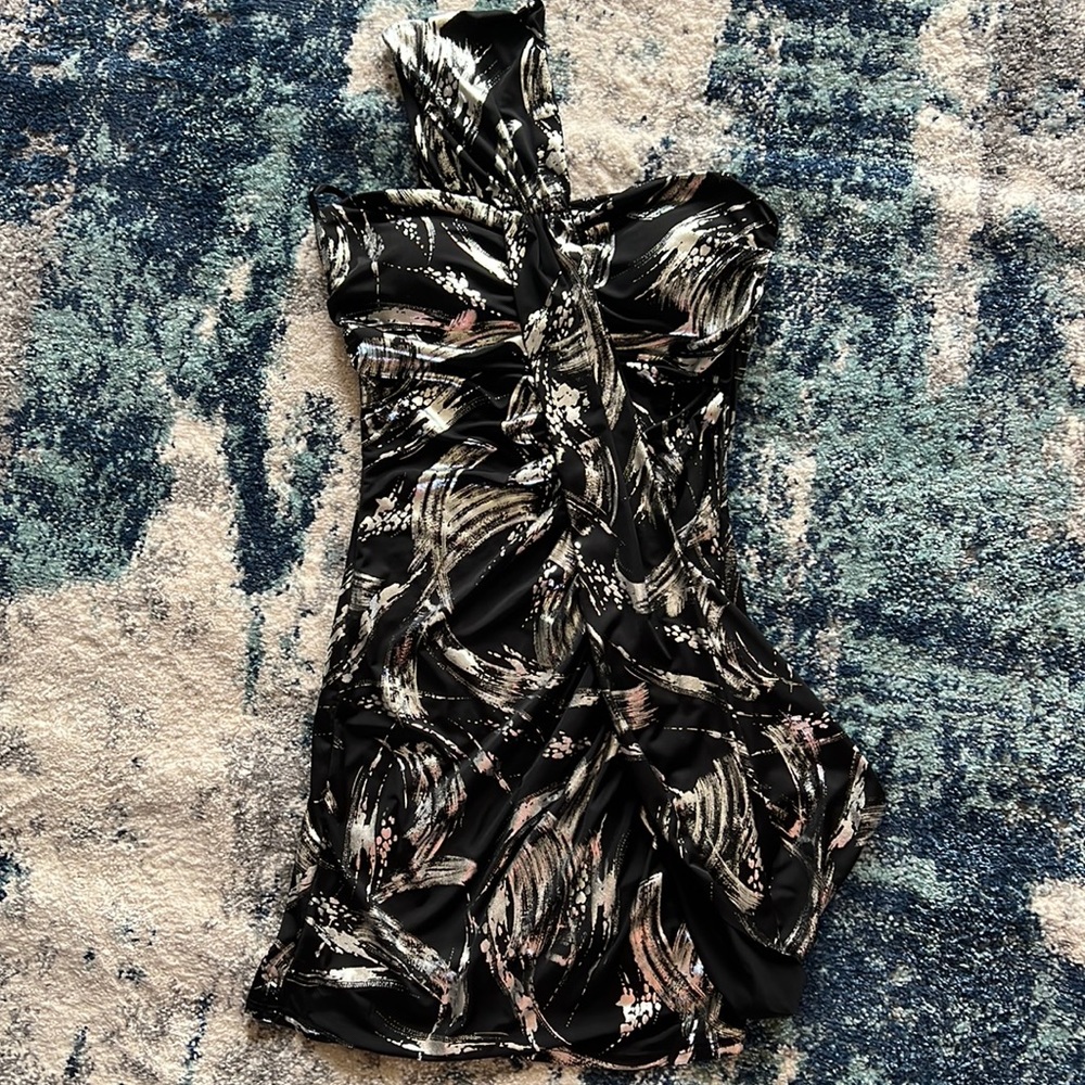 Taboo Black + Silver Club Dress